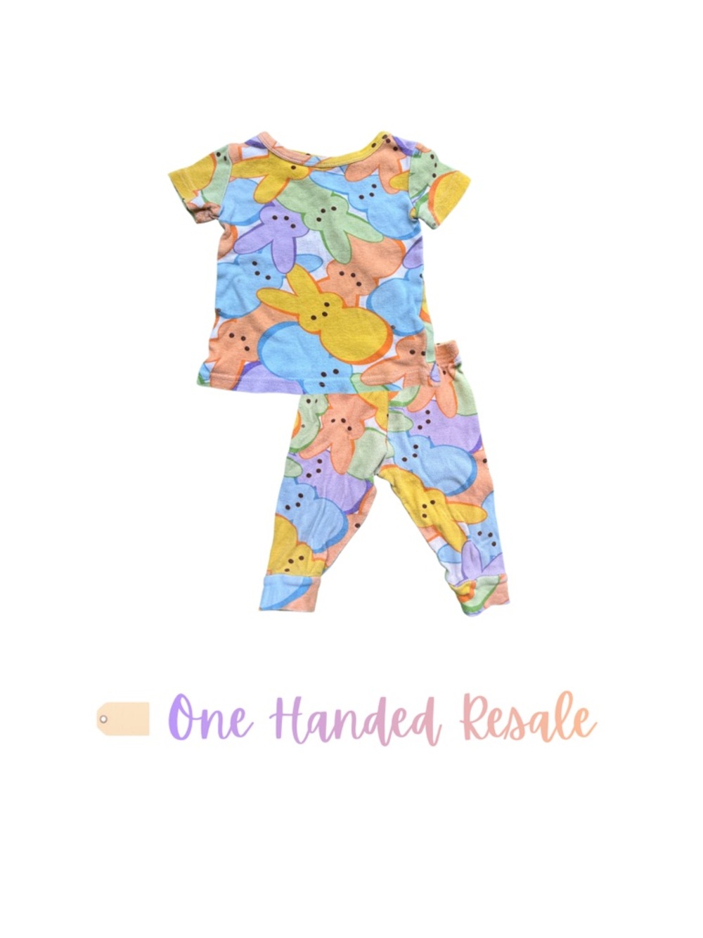 🐇 Peeps Kids Peep Bunny Rabbit Print Pajama Set 12M